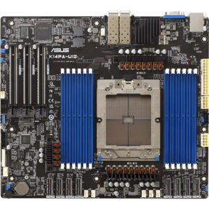 Asus SP5 scheda madre server SSI CEB socket LGA6096 per AMD EPYC 9004, 12 DDR5 ECC, 3 PCIe Gen5, 2 SFP28 25GbE, BMC AST2600 e modulo ASMB11-iKVM