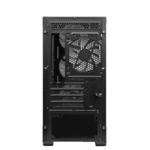 Cabinet MAG FORGE M100R Nero con Pannello in Vetro Temperato, 4 Slot HDD, Supporto Micro-ATX e Mini-ITX, Illuminazione RGB, Ventole ARGB Preinstallate, Design Gaming Compatto e Moderno