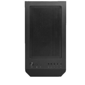 Cabinet MAG FORGE M100R Nero con Pannello in Vetro Temperato, 4 Slot HDD, Supporto Micro-ATX e Mini-ITX, Illuminazione RGB, Ventole ARGB Preinstallate, Design Gaming Compatto e Moderno