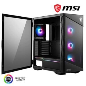 Cabinet MPG VELOX 100R – Mid Tower nero con vetro temperato, compatibile E-ATX/ATX/ITX, design gaming, 2 slot storage, airflow ottimizzato