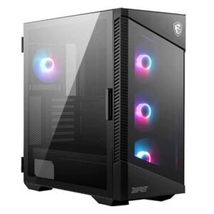 Cabinet MPG VELOX 100R – Mid Tower nero con vetro temperato, compatibile E-ATX/ATX/ITX, design gaming, 2 slot storage, airflow ottimizzato