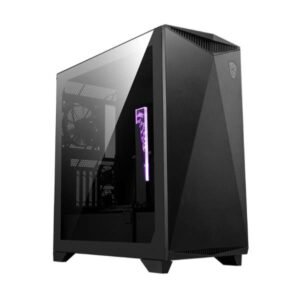 Cabinet MPG GUNGNIR 300P Airflow – Mid Tower E-ATX, vetro temperato, airflow ottimizzato, supporto schede madri ATX/ITX, colore nero