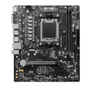 Motherboard MSI PRO A620M-B – Socket AM5, DDR5 Dual Channel fino a 192GB, PCIe 4.0, M.2 NVMe, SATA 6Gb/s, Gigabit LAN, micro-ATX, compatibile AMD Ryzen Serie 7000