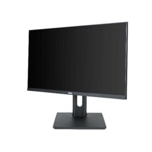 Monitor Desktop NILOX TECH 24" IPS Full HD Multimedia con Webcam, HDMI, DisplayPort, VGA, Jack Audio, 75Hz, 5ms, Altoparlanti Integrati, Regolabile in Altezza, Pivot, VESA