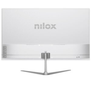 Monitor Desktop NILOX TECH – Monitor 24" Full HD 1920x1080, Pannello VA, 120Hz, Tempo di risposta 4ms, HDMI e VGA, Design Bianco con supporto VESA 75x75mm