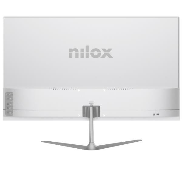 Monitor Desktop NILOX TECH – Monitor 24" Full HD 1920x1080, Pannello VA, 120Hz, Tempo di risposta 4ms, HDMI e VGA, Design Bianco con supporto VESA 75x75mm - immagine 2