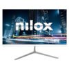 Monitor NILOX TECH 24 pollici Full HD con pannello VA, 120Hz, 4ms, porte HDMI e VGA, design bianco con supporto VESA 75x75mm