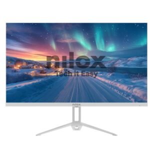 Monitor Desktop – NILOX TECH 23.8" FHD IPS / 100Hz / HDMI / VGA / 5ms / Altoparlanti Integrati / Bianco