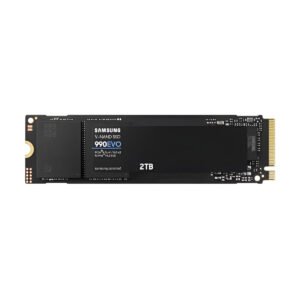 SSD 990 EVO 2TB M.2 PCIe 4.0 NVMe, velocità fino a 5000MB/s lettura e 4200MB/s scrittura, formato 2280 per PC e notebook