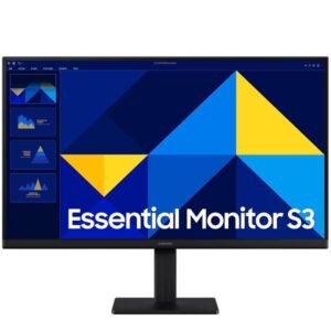 Monitor Desktop - S24D300 24" IPS FHD 100Hz / 5ms / HDMI / VGA / Design Elegante Nero con Alimentazione Interna - Ideale per Casa, Ufficio e Studio