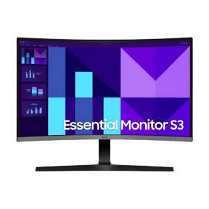 Monitor S27D396 curvo 27 pollici Full HD 100Hz con pannello VA, HDMI, VGA, altoparlanti integrati e supporto VESA 75×75, colore nero