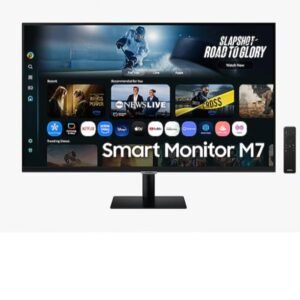 Monitor Desktop S32FM700 Smart 32" UHD VA 60Hz, USB-C, HDMI, Ethernet, Speaker Integrati, Telecomando, Montaggio VESA 100x100, Regolabile per Ufficio e Intrattenimento