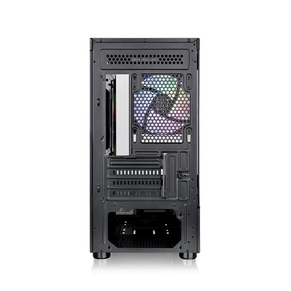 Thermaltake View 170 TG ARGB Micro-ATX Case compatto con pannelli in vetro temperato, 3 ventole ARGB Lite da 120mm incluse e design premium - immagine 2