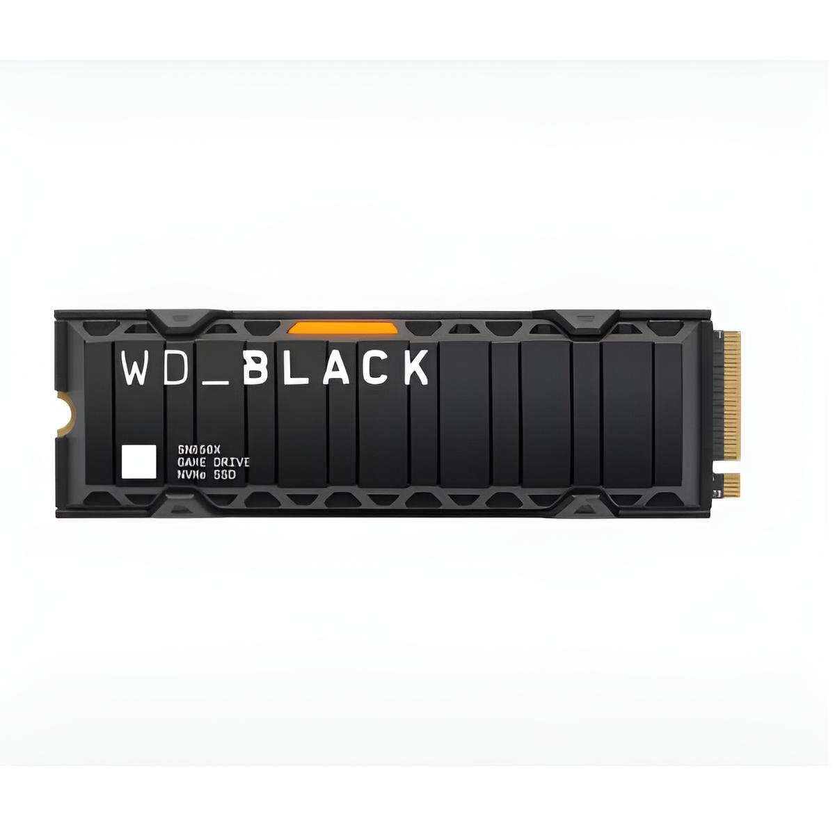 SSD WD BLACK SN850X 2TB M.2 NVMe PCIe Gen4 con dissipatore Heatsink, velocità fino a 7300MB/s in lettura e 6300MB/s in scrittura