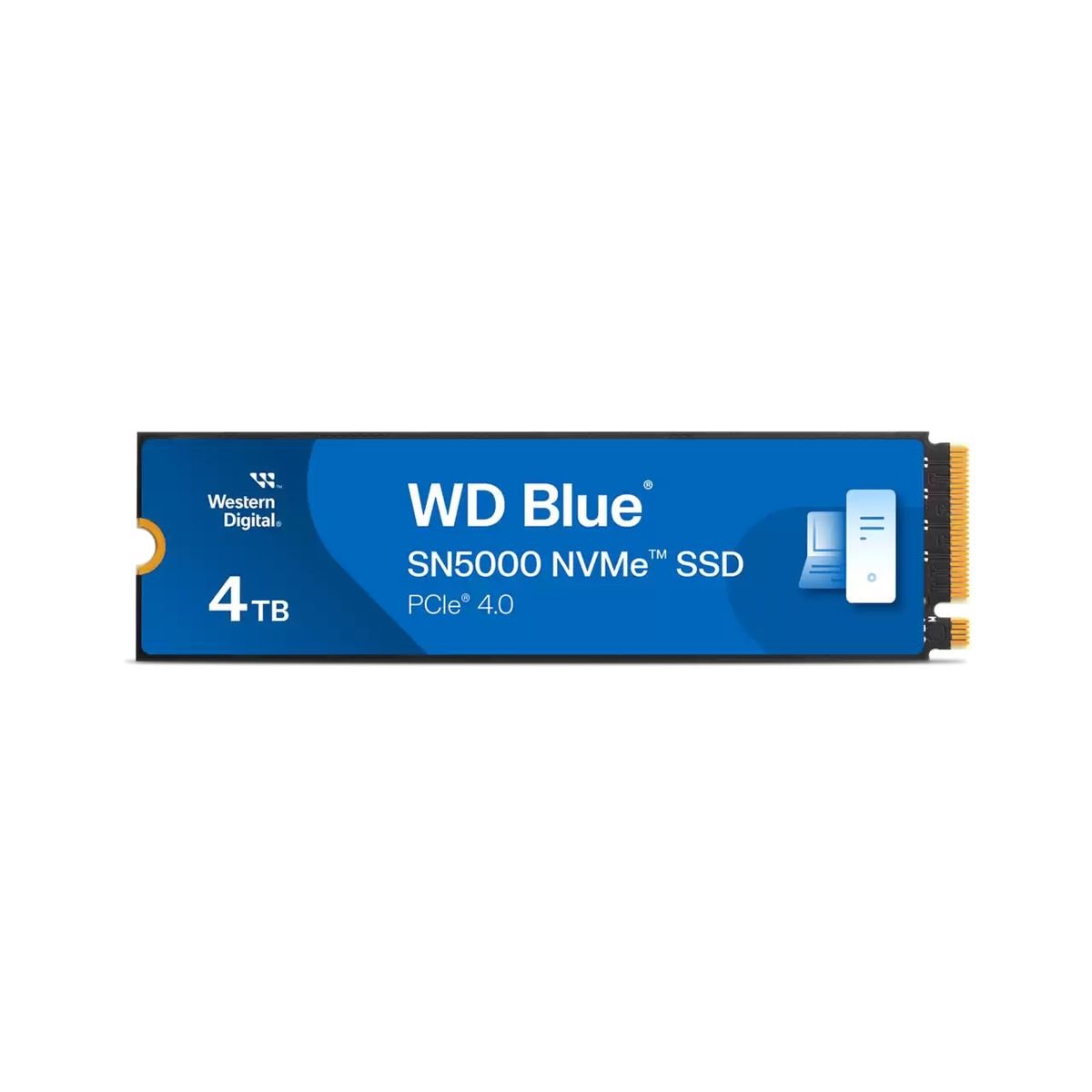 WD Blue SN5000 4TB SSD M.2 PCIe 4.0 NVMe – Unità a stato solido ad alte prestazioni per PC e notebook-WDS400T4B0E-00BKY0-CG