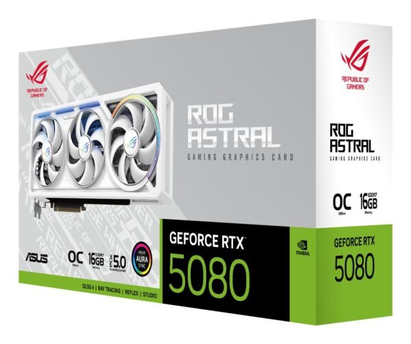 Asus vga Rog-Astral-rtx5080-o16g-white-90YV0LV4-M0NA00-CG